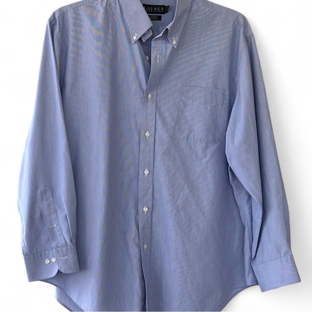 Ralph Lauren Men's Light Blue Button Down Shirt
